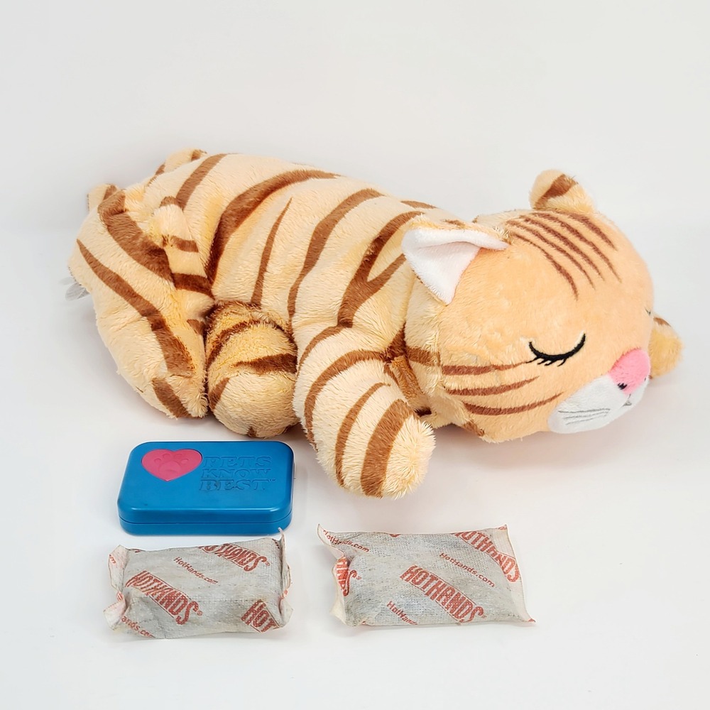 Pet Knows Best Huggie Kitty Soothing Pet Companion Sound Vibration Heat TESTED